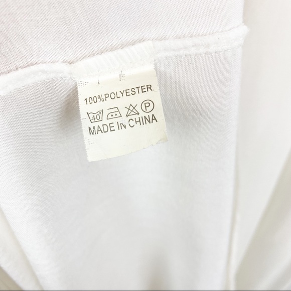 Fashion | Beach Resort White Caftan Boho Pom Pom Embroidery - Picture 6 of 7